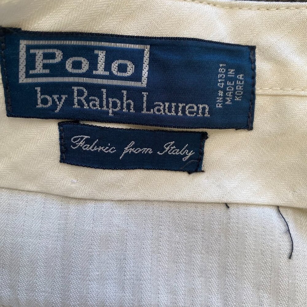 Vtg Polo Ralph Lauren Mens Wool Blend Pants Act. Sz 36x27 Brown Preppy Heritage - Picture 4 of 12